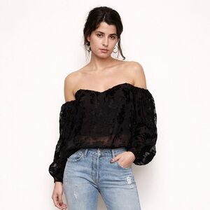 Bardot Black Off-Shoulder Blouse